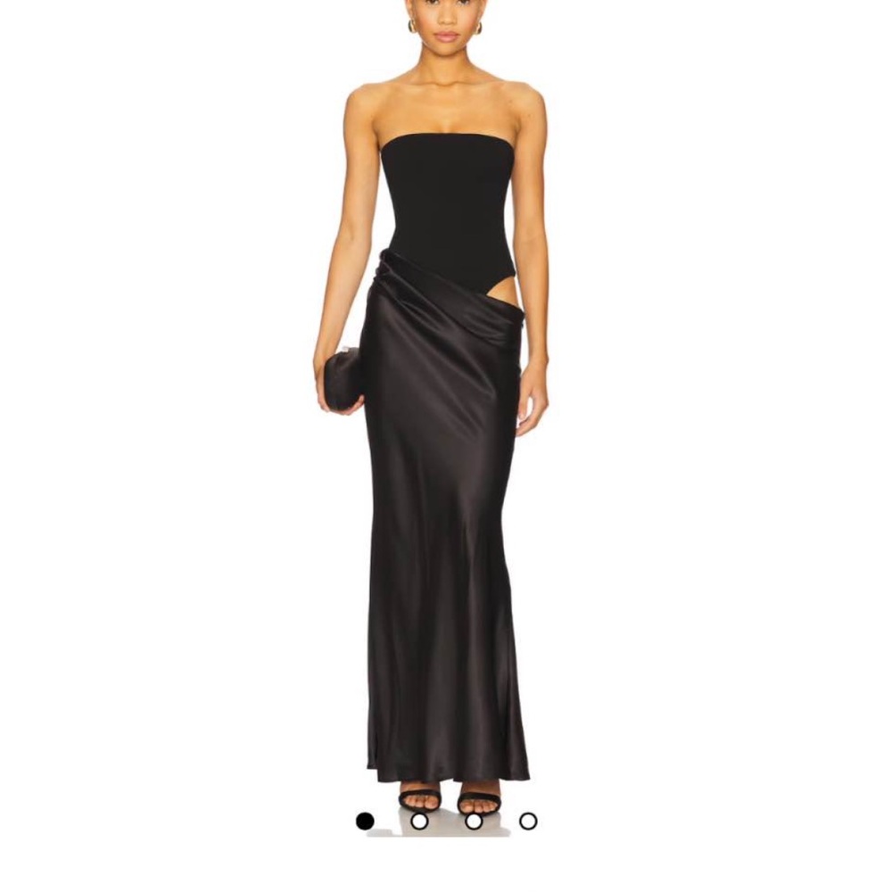 REVOLVE Strapless Black Gown
